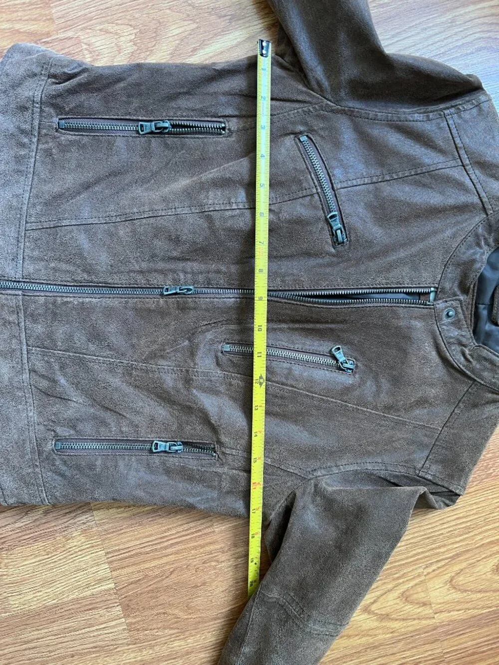 Levi's Classic Black Genuine Nubuck Leather Moto Jacket S - Picture 7 of 10